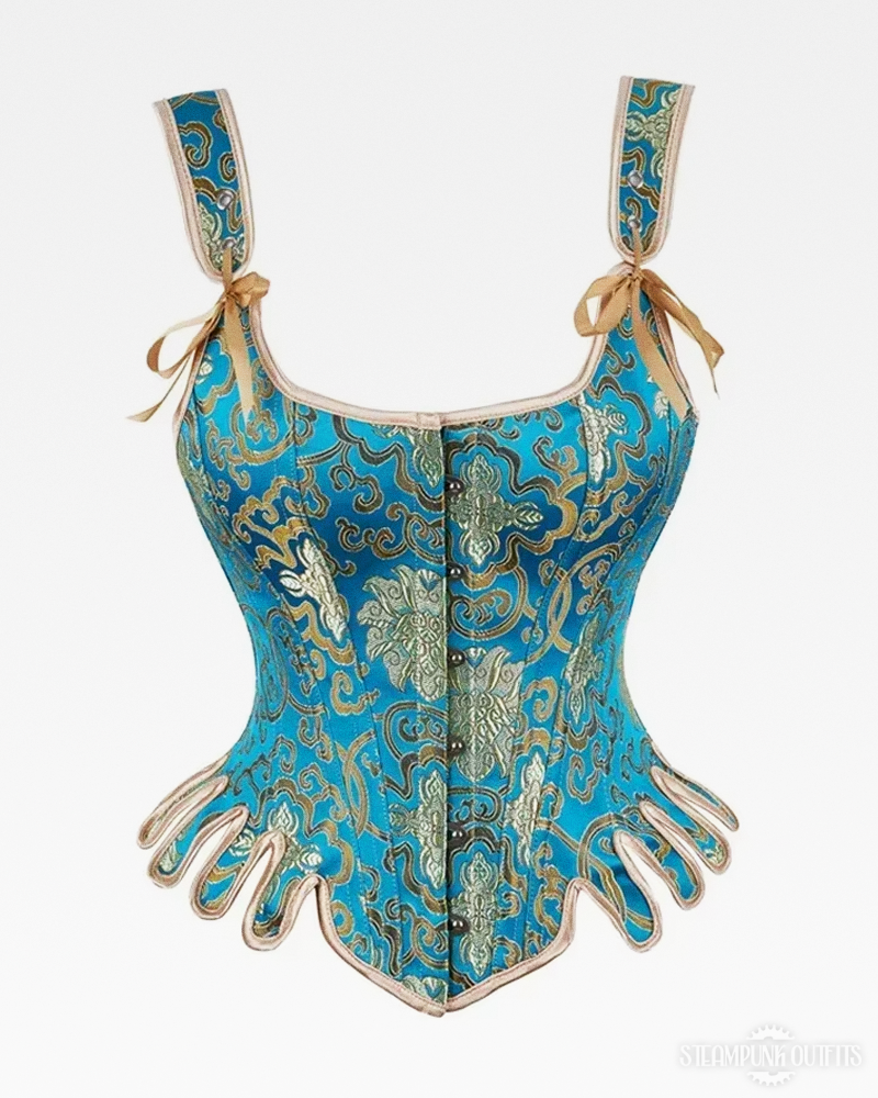 Blue And Gold Corset