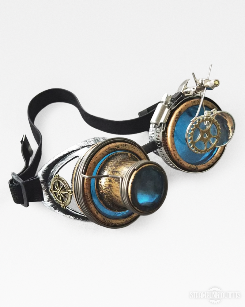 Blue Steampunk Goggles