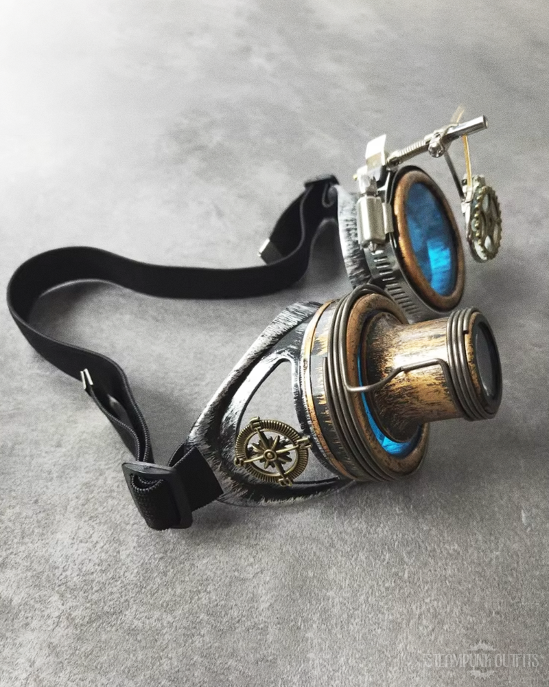 goggles steampunk Steampunk Fashion Goggles Blue