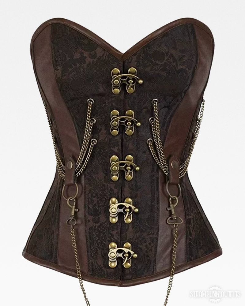 Brown Steampunk Corset