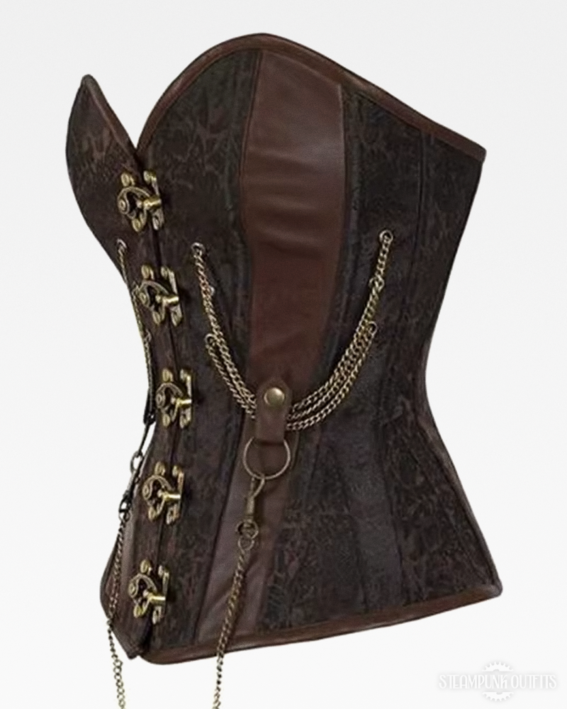 Brown Steampunk Corset