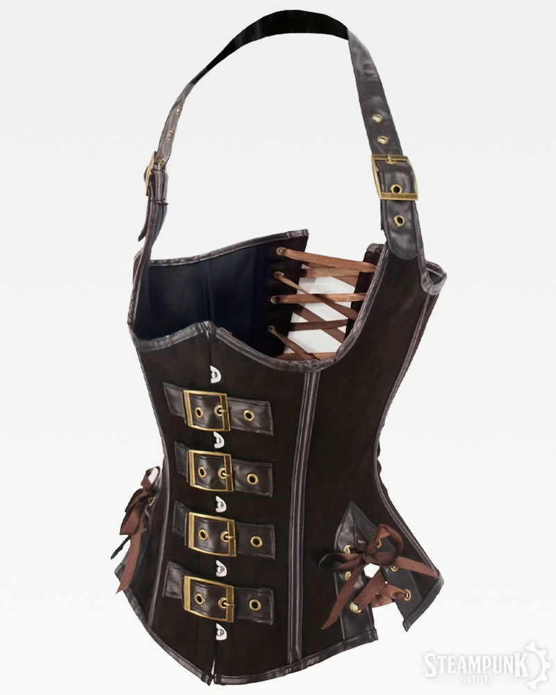 Brown Steampunk Underbust Corset