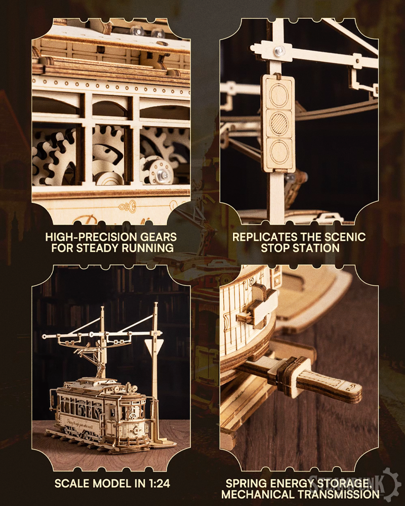 City Tram 3D Wooden Puzzle
