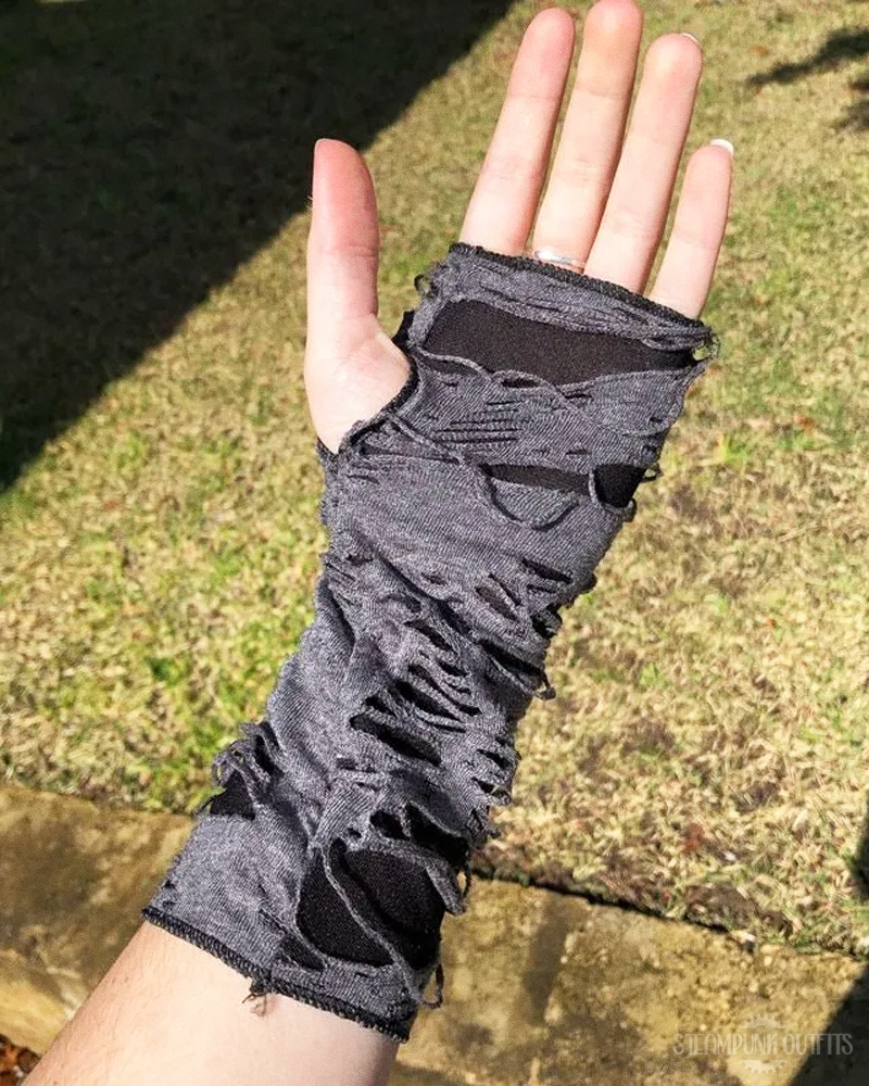 Distressed Arm Warmers