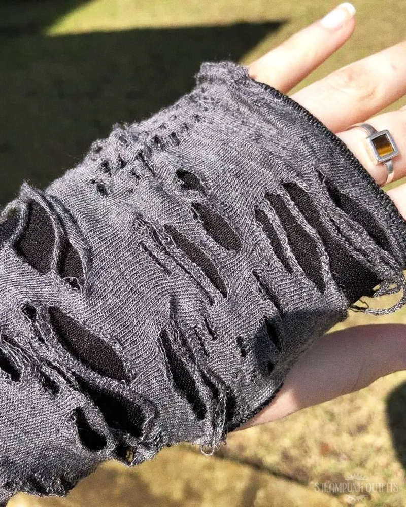 Distressed Arm Warmers