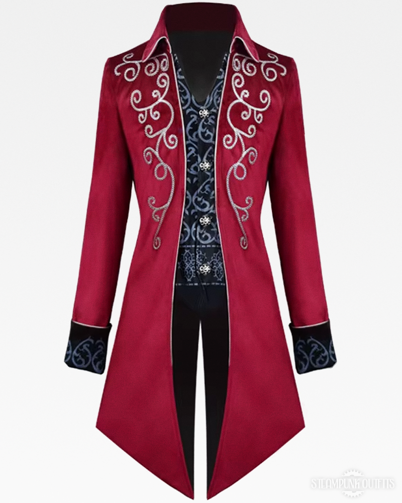 Embroidered Steampunk Coat