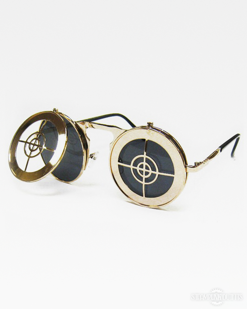 Flip Up Steampunk Sunglasses