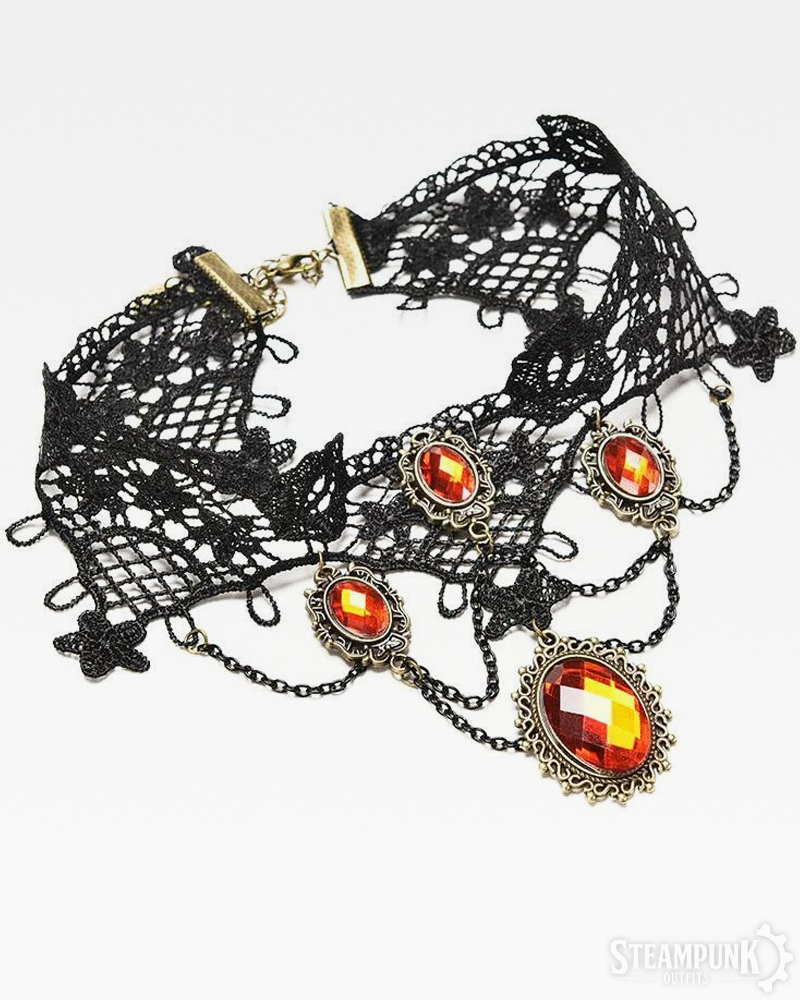 Gothic Lace Choker
