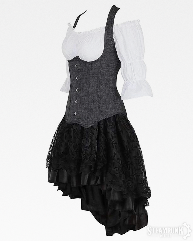 Gray Steampunk Costume