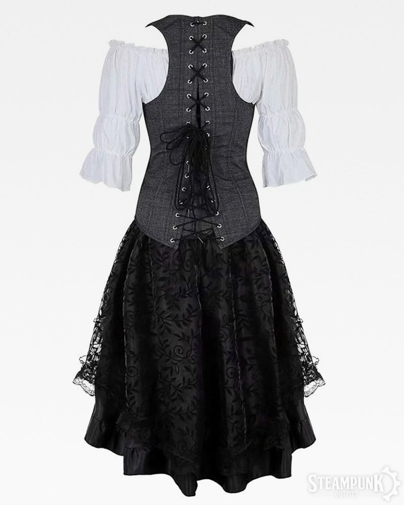 Gray Steampunk Costume