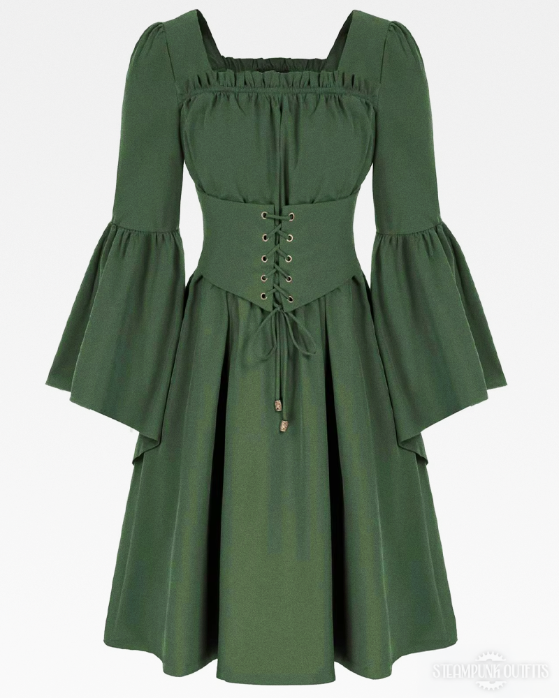 Green Steampunk Dress
