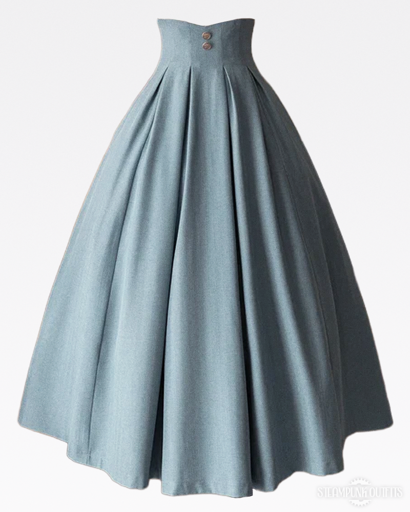 High Waisted Steampunk Skirt