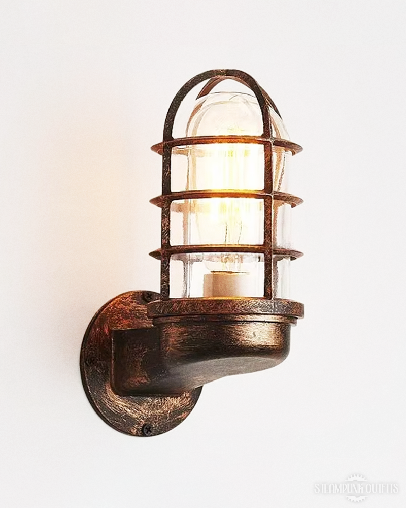 Industrial Cage Wall Sconce