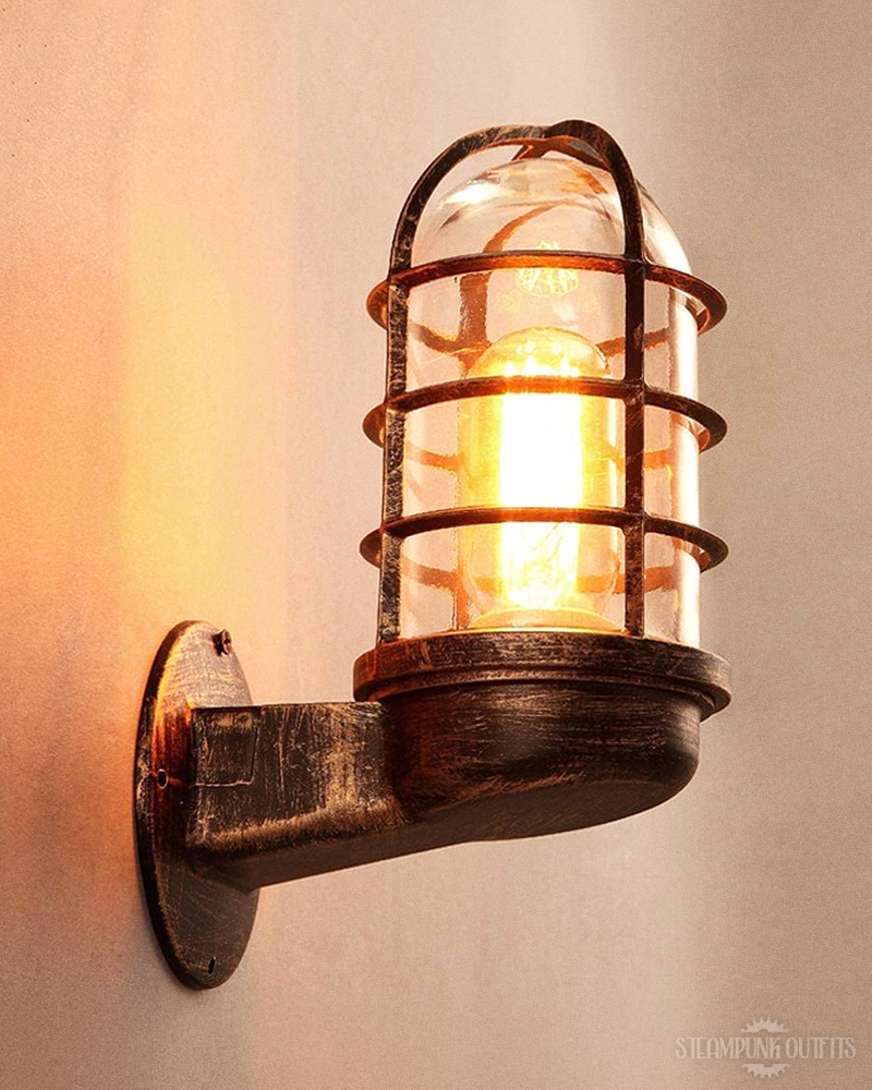 Industrial Cage Wall Sconce