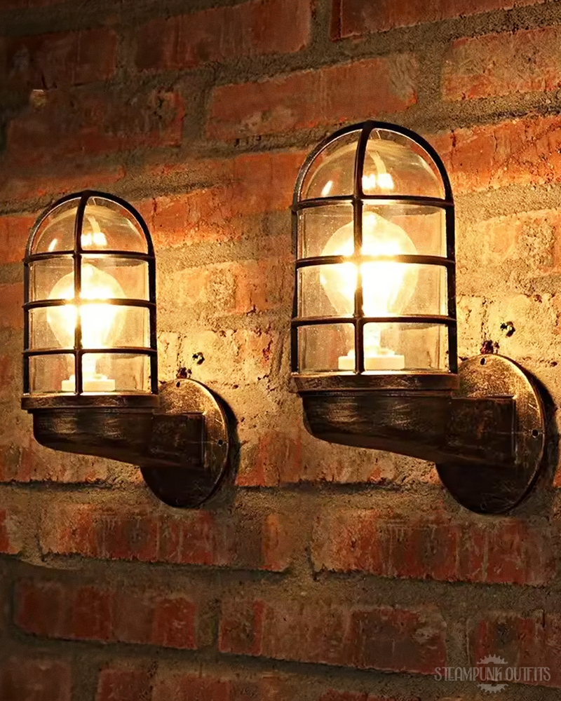 Industrial Cage Wall Sconce