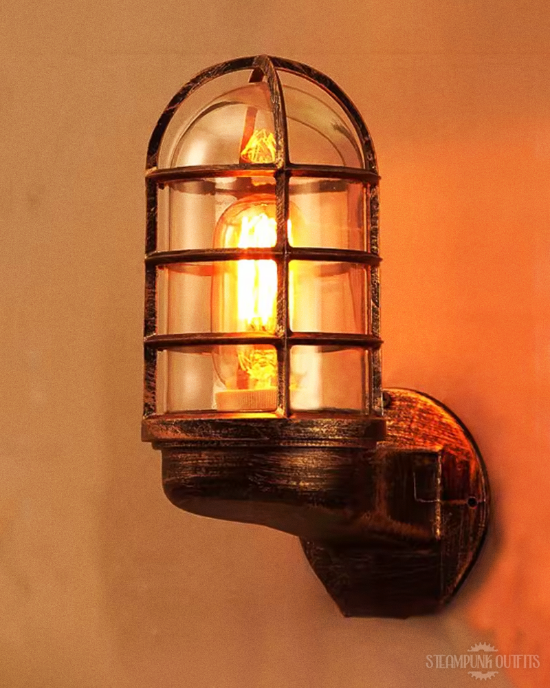 Industrial Cage Wall Sconce