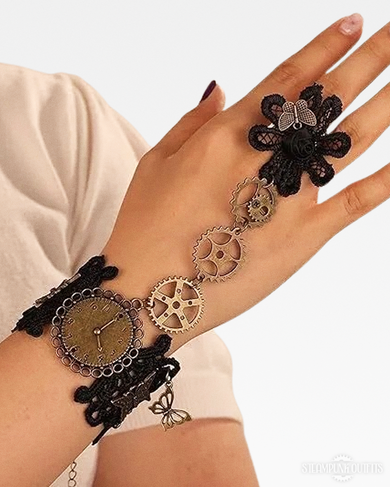 Lace Steampunk Gloves