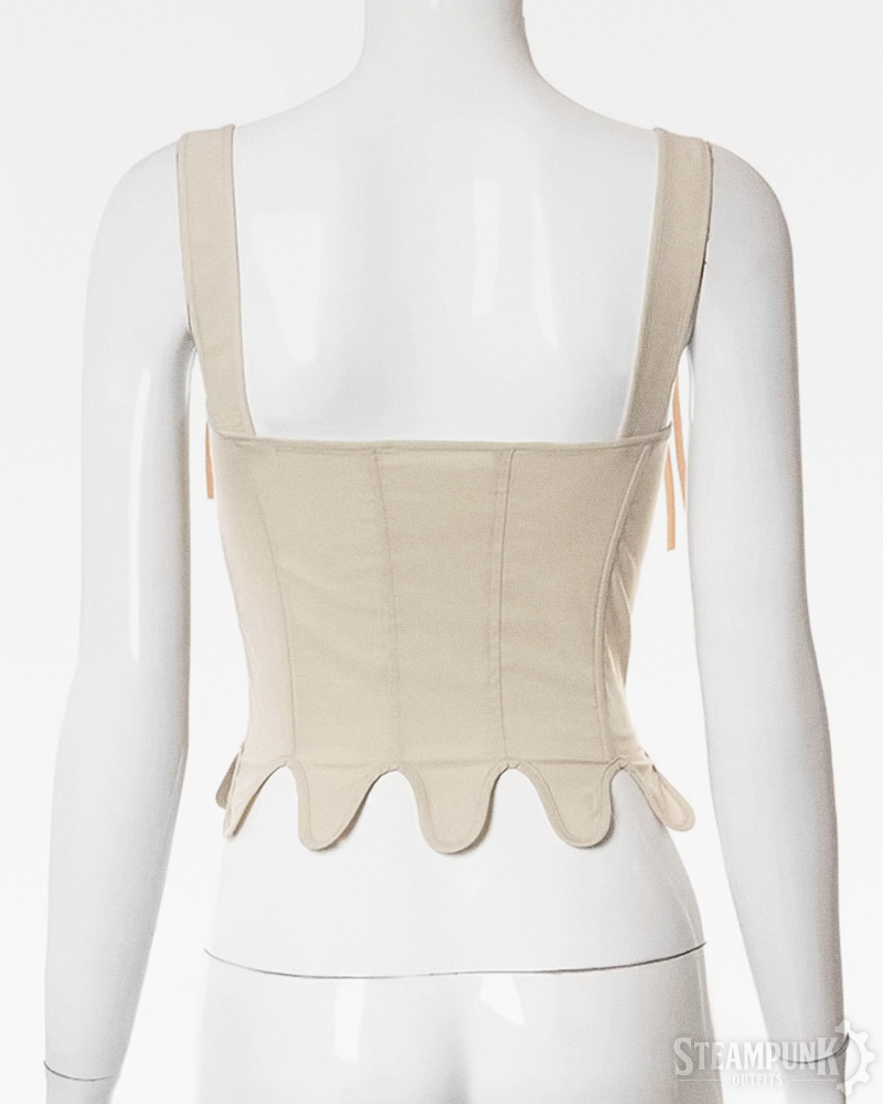 Lace Up Steampunk Corset Top