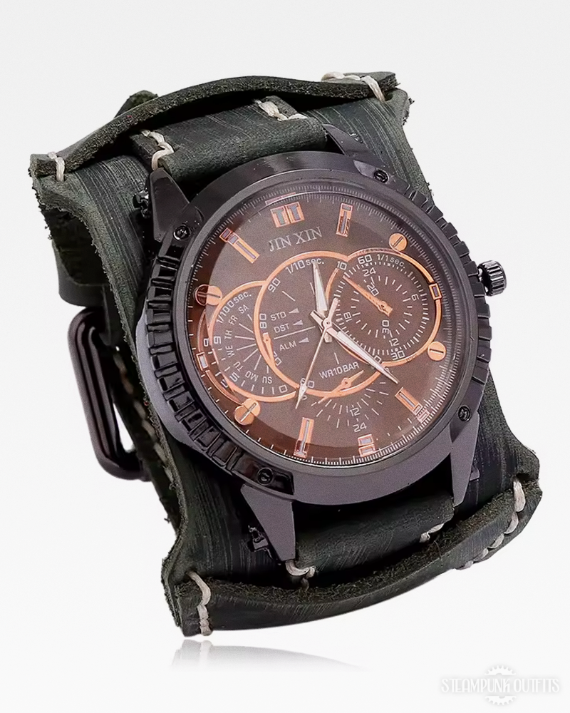 Leather Cuff Watch