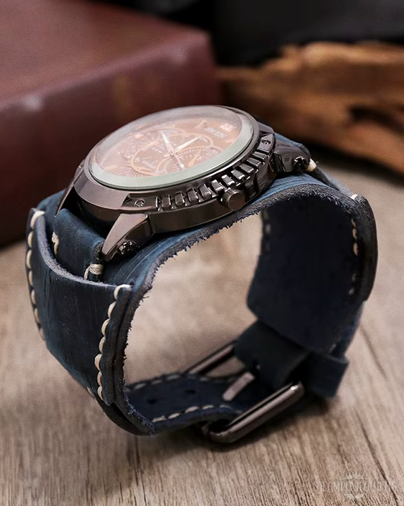 Leather Cuff Watch