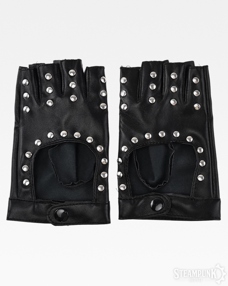 Leather Steampunk Gloves