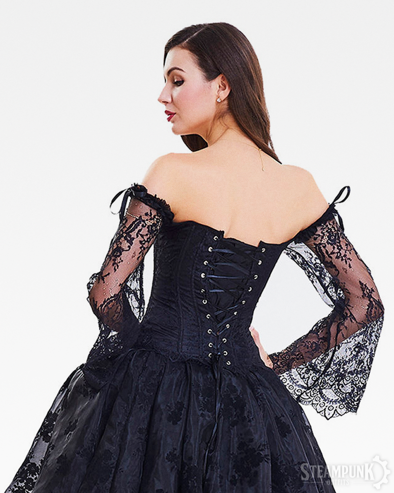 Long Sleeve Steampunk Corset Top