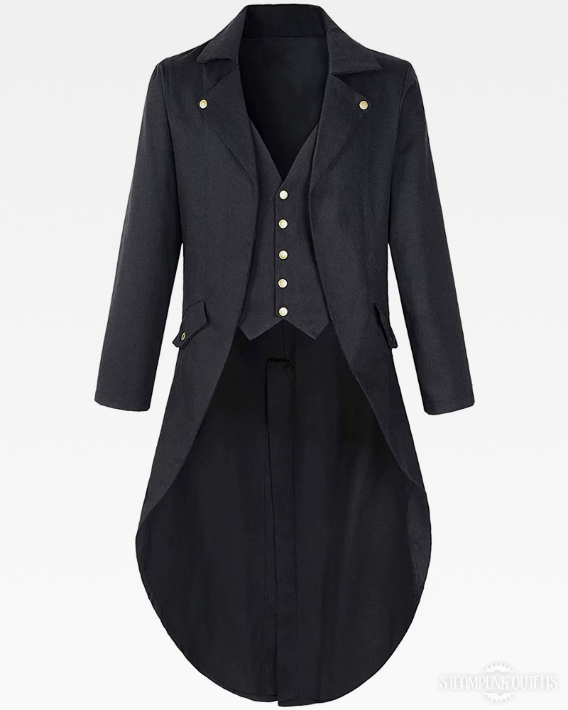 Mens Steampunk Frock Coat