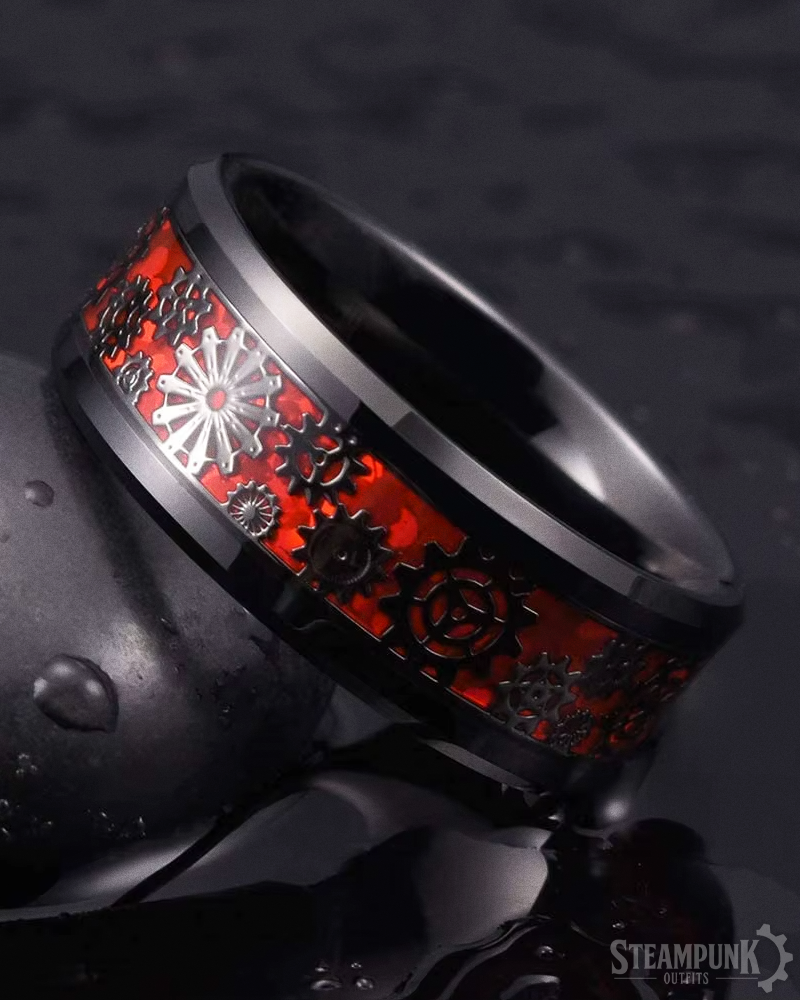 Mens Steampunk Ring
