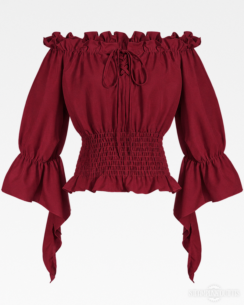 Off The Shoulder Peasant Blouse