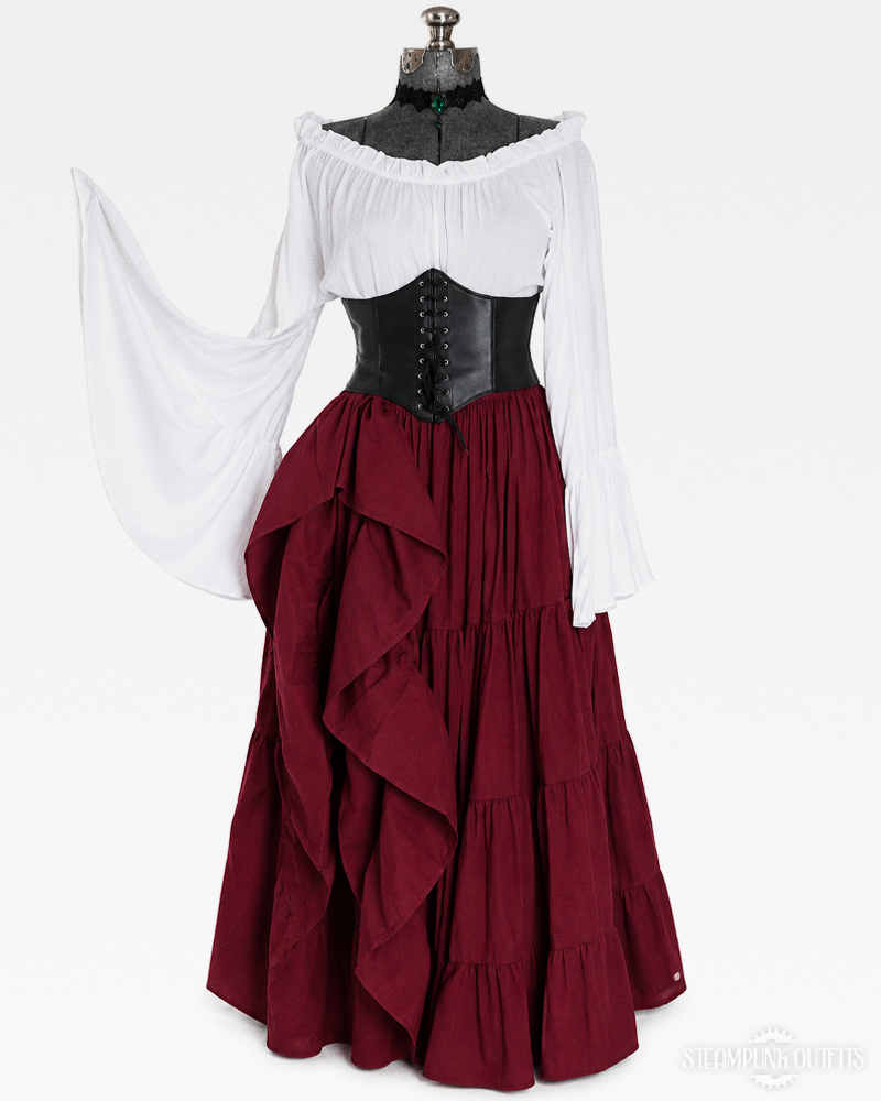 Off The Shoulder Renaissance Dress | Steampunk Outfits