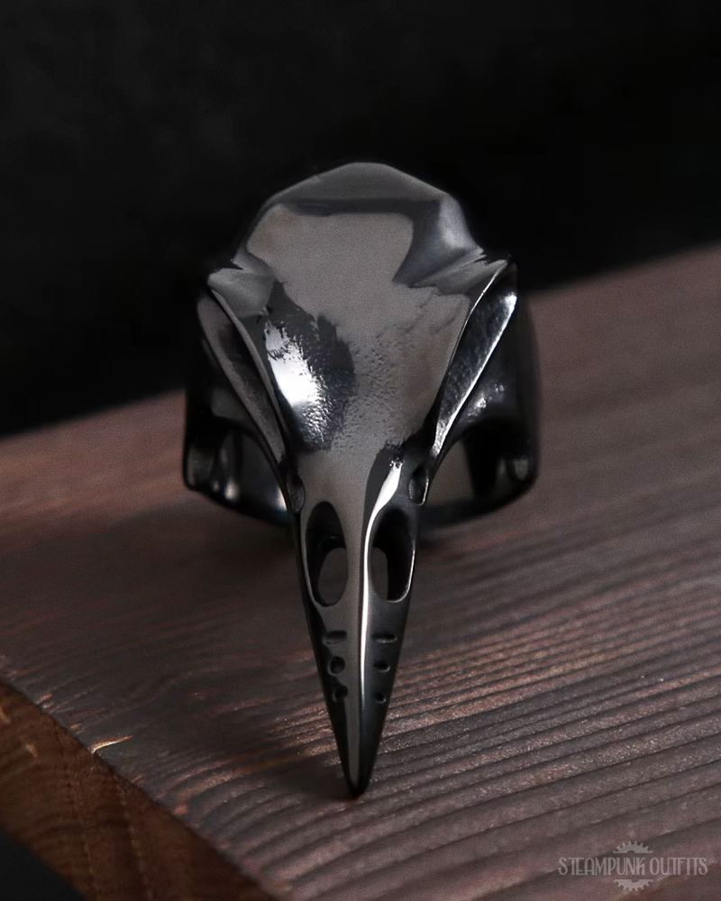 Raven Skull Ring