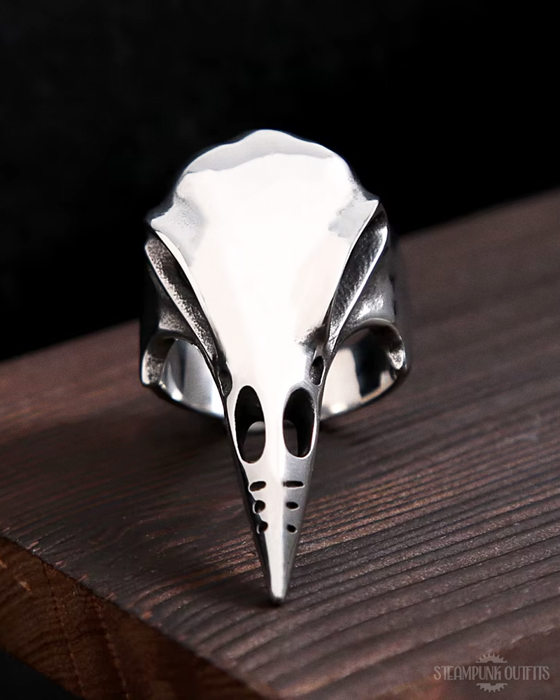 Raven Skull Ring