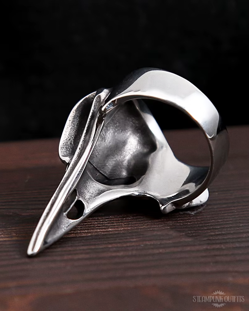 Raven Skull Ring
