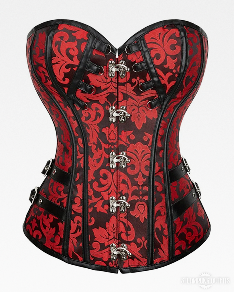 Red Steampunk Corset