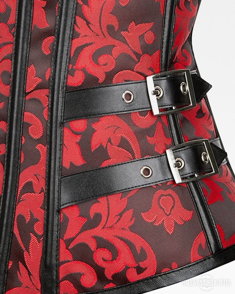 Red Steampunk Corset