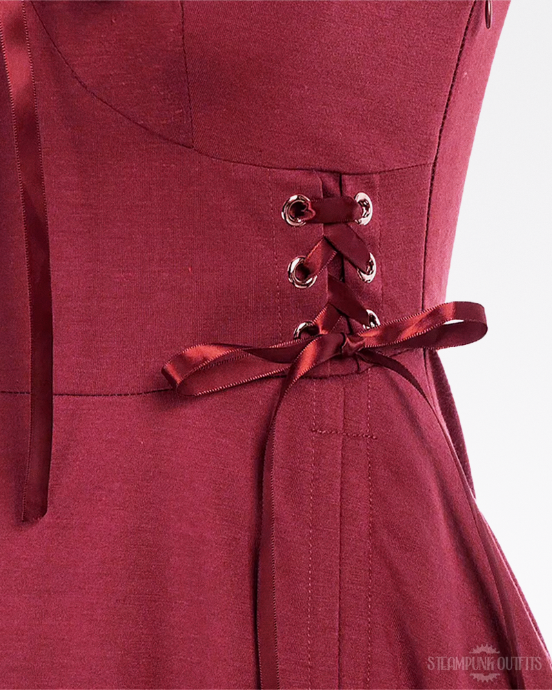 Red Steampunk Dress