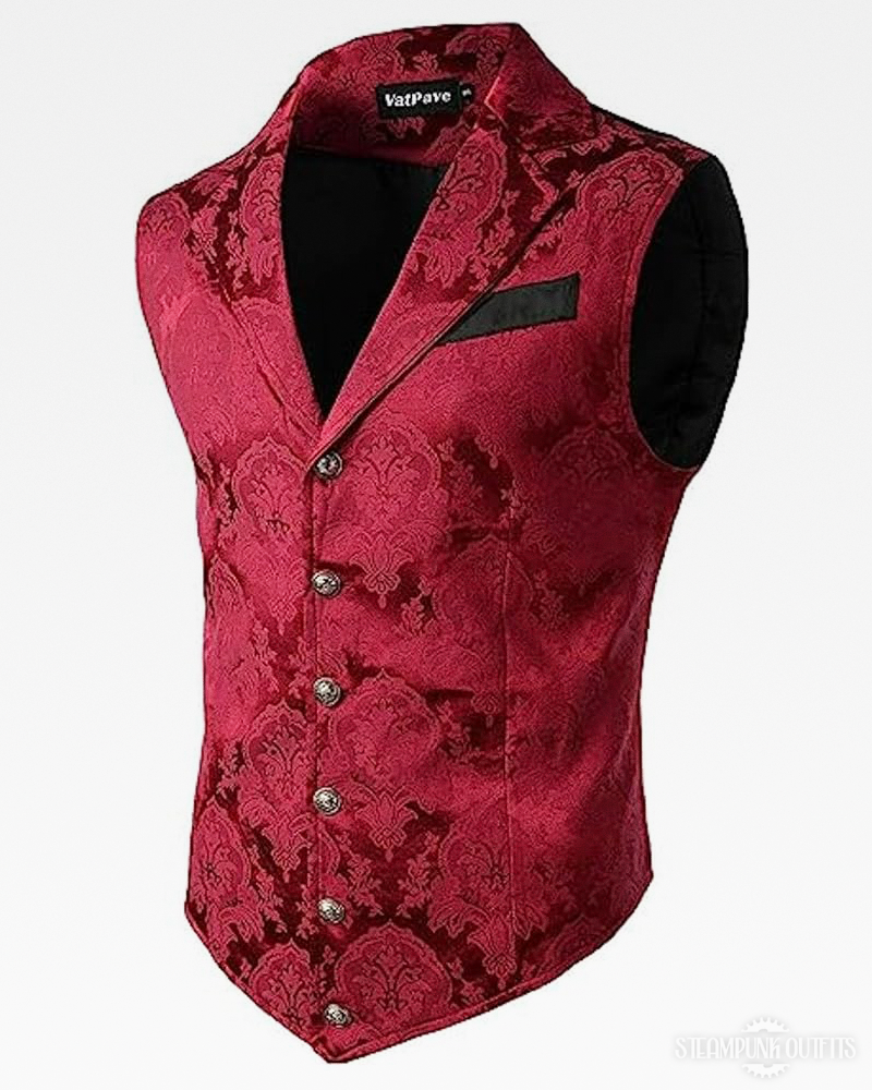 Red Steampunk Vest