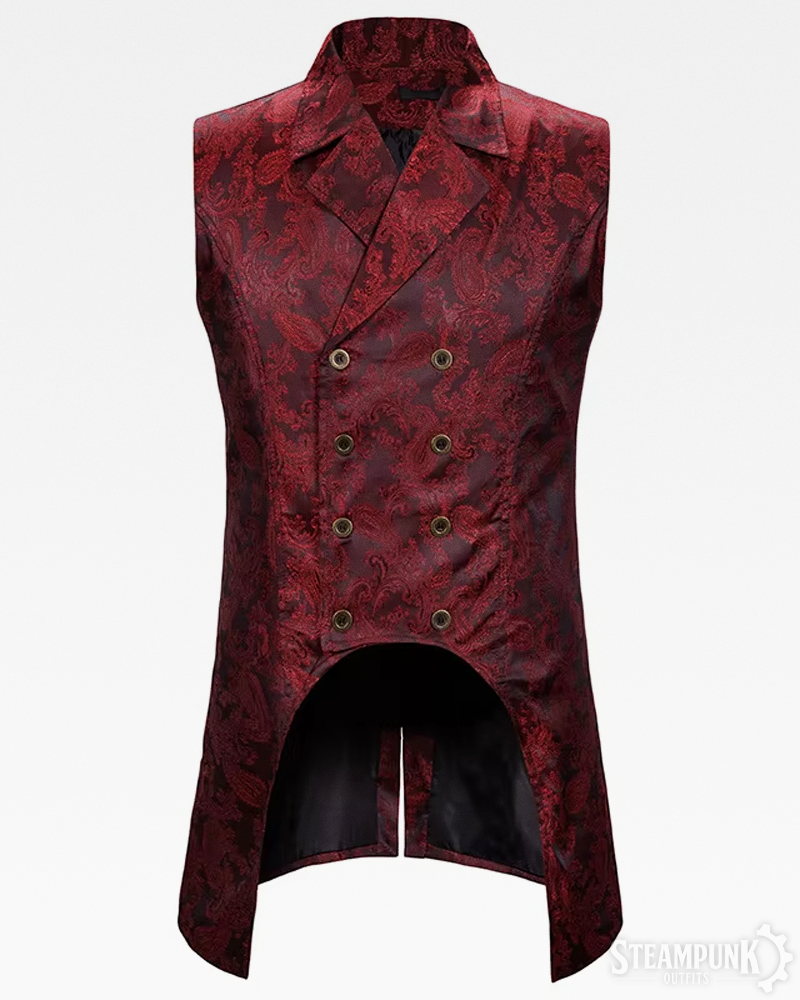 Red Steampunk Waistcoat