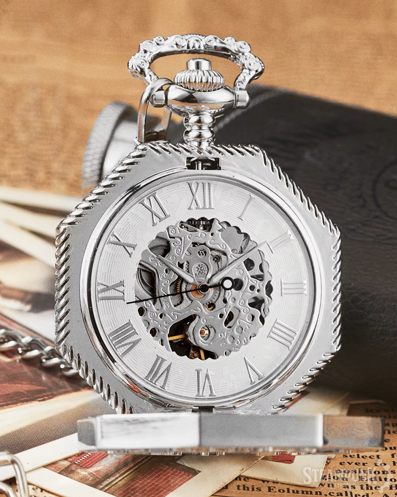 Roman Numeral Steampunk Pocket Watch