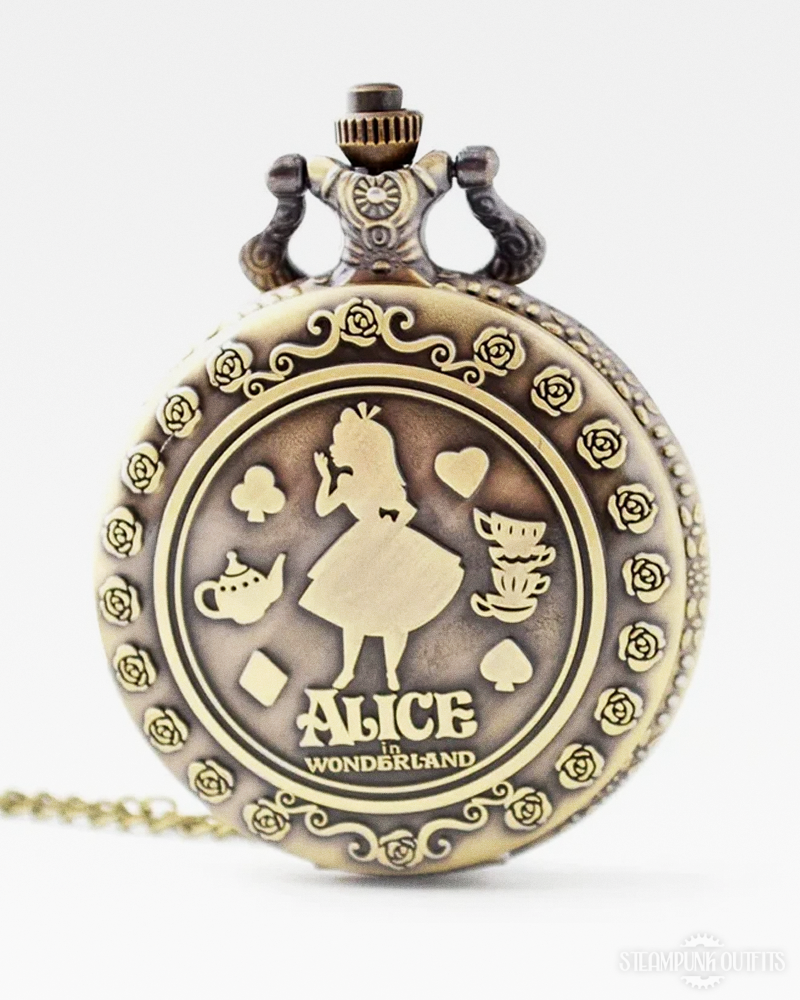 Steampunk Alice In Wonderland Pocket Watch