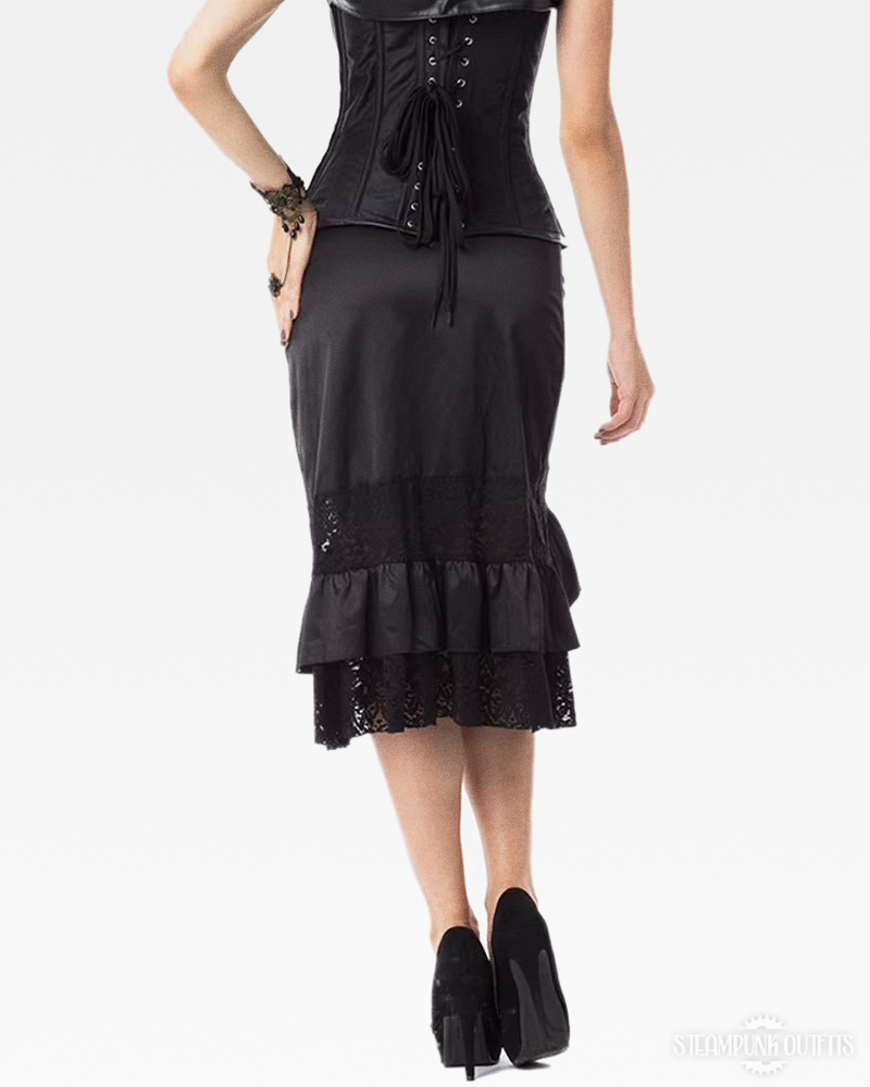 Steampunk Buckled Skirt