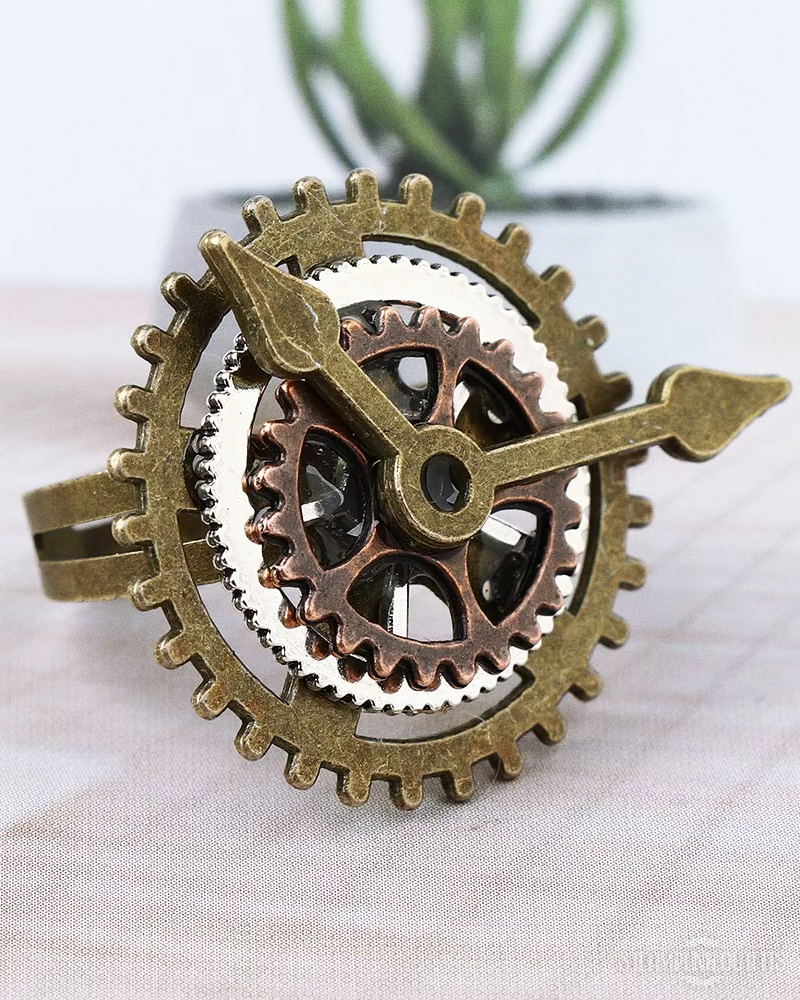 Steampunk Clock Ring