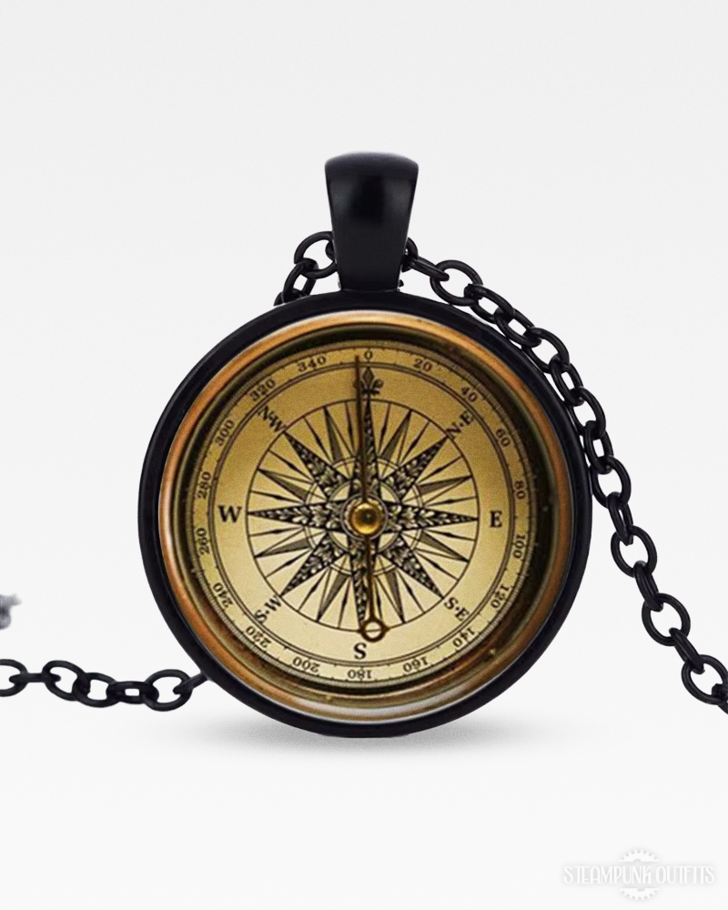 Steampunk Compass Necklace
