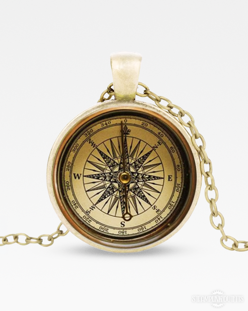 Steampunk Compass Necklace