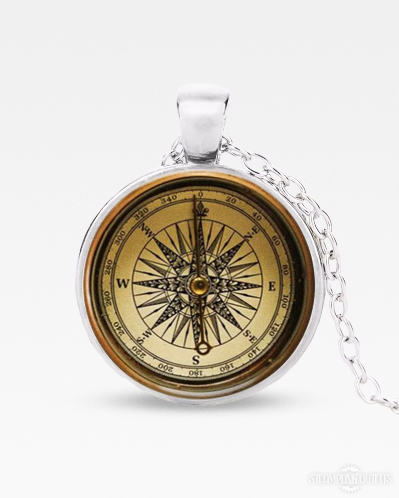 Steampunk Compass Necklace
