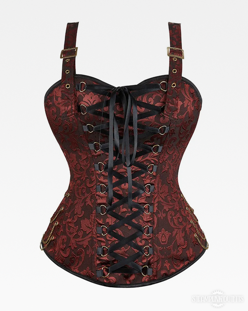 steampunk leather dress Steampunk Corset Dress