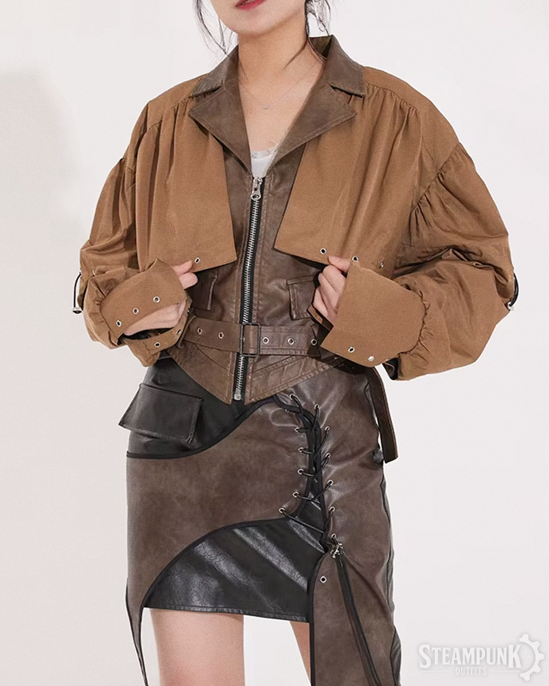 Steampunk Cropped Jacket