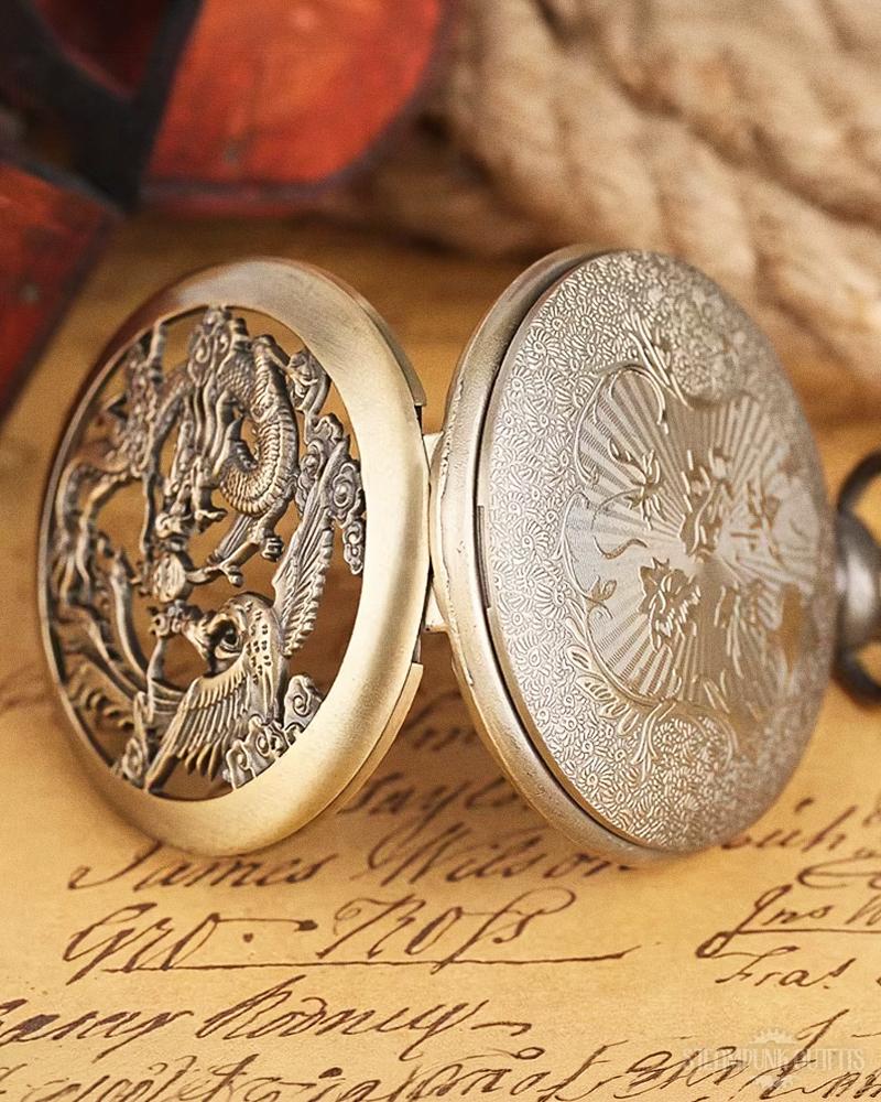 Steampunk Dragon Pocket Watch