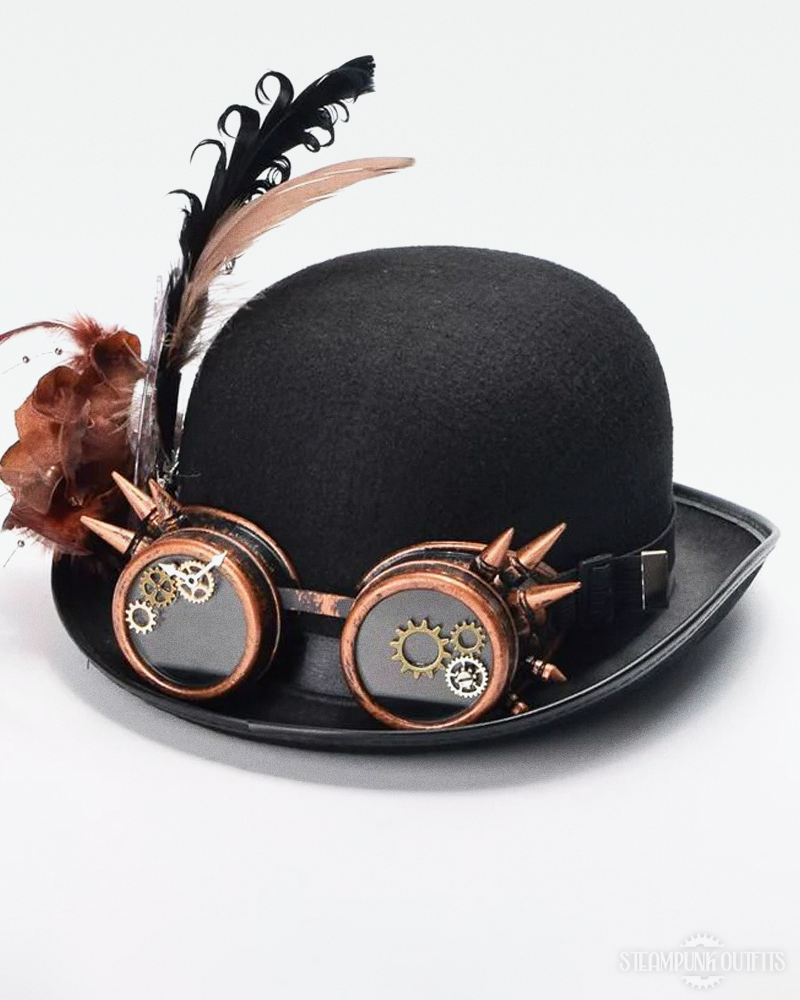 Steampunk Feather Hat