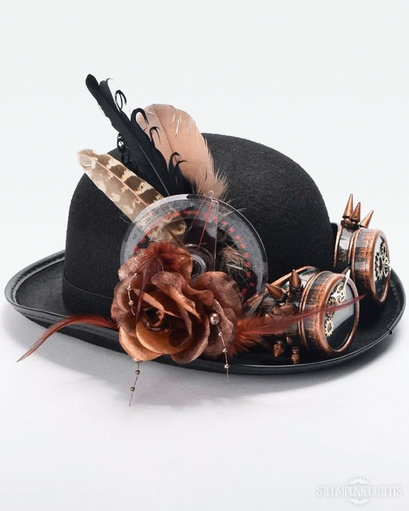 Steampunk Feather Hat